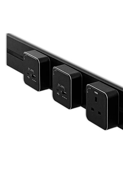 PARL A 40cm electrical outlet with a unique and modern design in black adds a more beautiful touch to the walls.