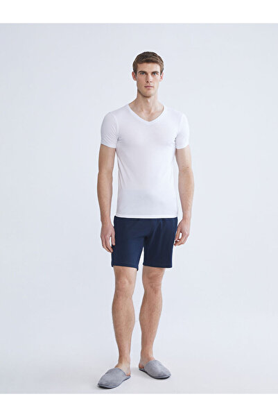 LC Waikiki Sparkling Choices from Shining Store | V-Neck Short Sleeve Men's Undershirt