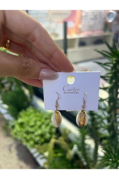 CLÊMENTINE Sea Shell Vip Stainless Steel Earrings |   Steel Earring Vip