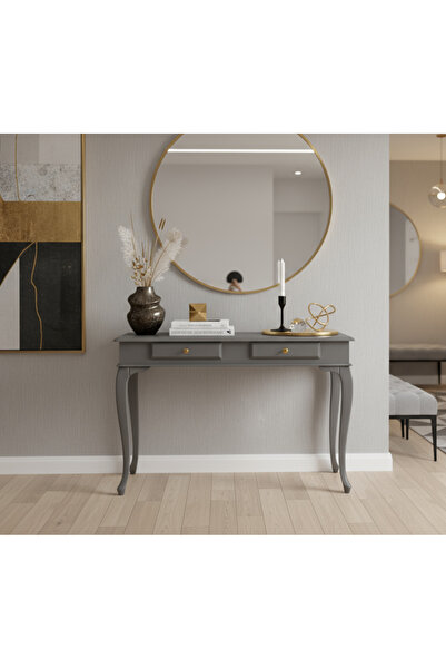 Wooding Mobilya 110 Cm Masif Lükens Gri Dresuar