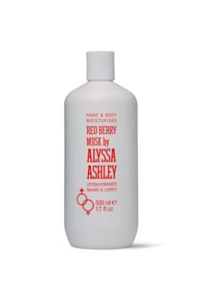 Alyssa Ashley لوشن اليدين والجسم برائحة التوت الأحمر والمسك - 500 مل