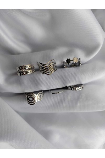 FASHİON JEWELRY Stylish Elegant Design Adjustable Multi Ring