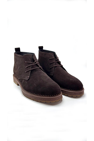 ALZA SHOES Genuine Suede Leather Men's Chukka Boots - Lightweight and Comfortable - Suitable for Everyday Wear - Winter Footwear