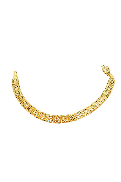 FM Gold Color Vip Model Women's Special Motif 316L Steel Bracelet |   Bright ...