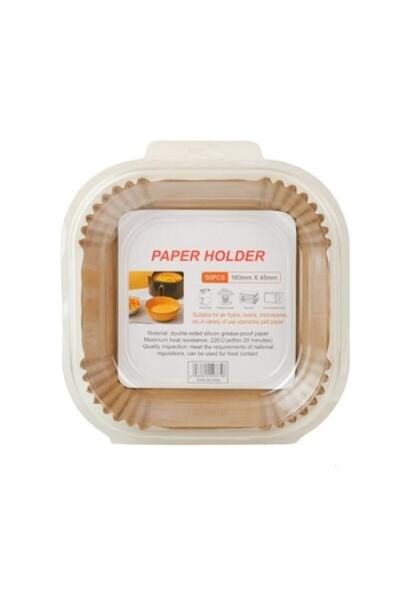 wei Baking paper set for air fryer, square shape, 50 pcs, 16 x 4.5 cm, 13832