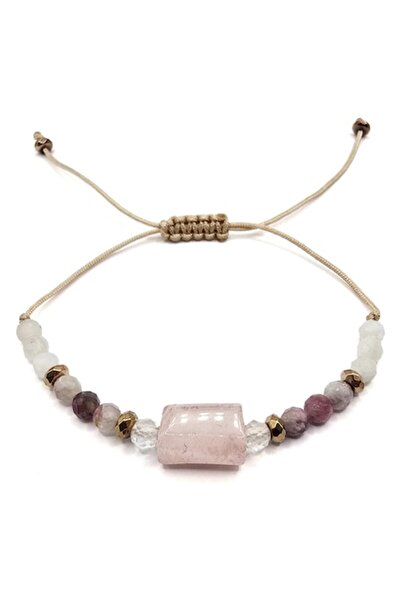 Lexy's Boutique Handmade bracelet, adjustable, Libra zodiac sign, Lexy's Boutique, semi-precious stones