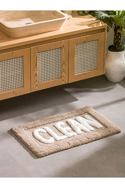 LC Waikiki Sparkling Selections from Shining Store | Text Embroidered Bath Mat 50X80 cm