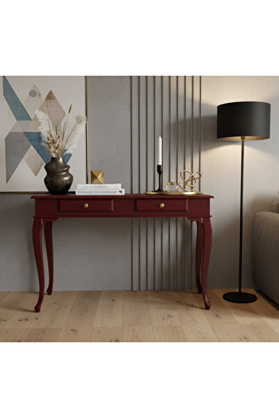 Wooding Mobilya 110 Cm Masif Lükens Bordo Dresuar