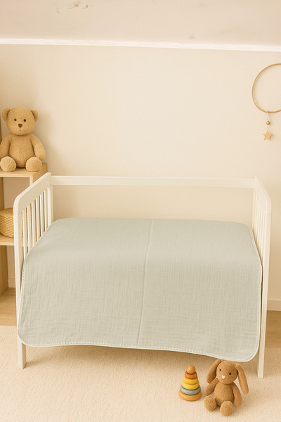 canmana kids&baby بطانية من القطن الموسلين بنسبة 100% للأطفال حديثي الولادة