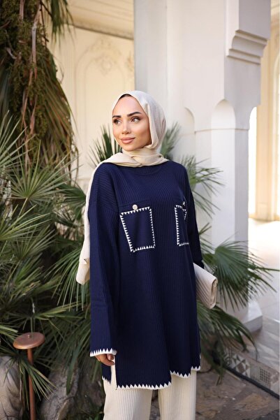 Kirazca Butik Women's Standard Size Corded Fabric Knitwear Set