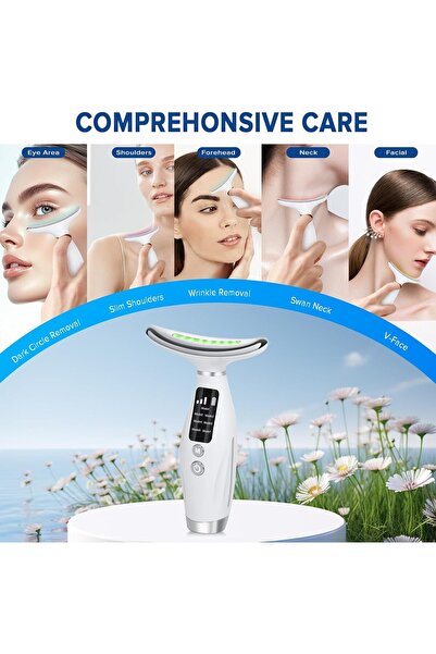 MYWORLD Neck Face Massager, Necomi Face Sculpting tool Multi-Function Face Massager with 7 Color Modes