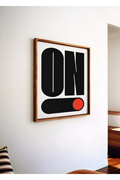 ARTHOUSECOLLECTIVE ON – Tipografic modern - Poster pătrat - Poster fără cadru...