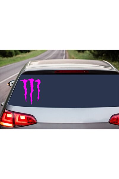 Oracal "Monster" car sticker, 17x13 cm, pink