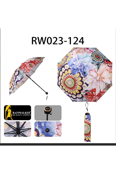 DEV 3 ADAM Desenli Yarasa Model 8 Telli Rüzgara Dayanıklı Manuel Şemsiye