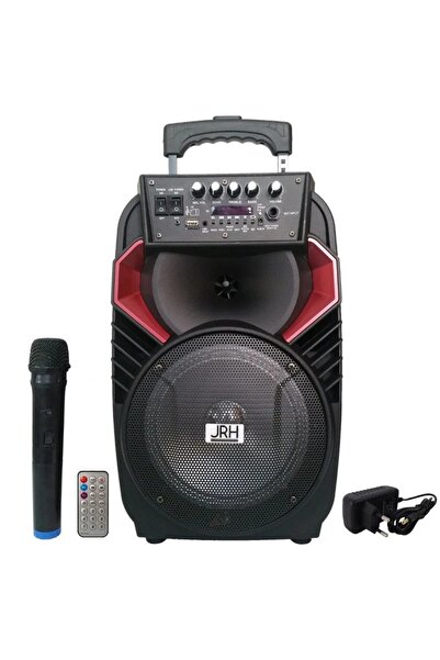hoffmans BeatPro Portable Trolley Speaker - 300W, Bluetooth, Radio, Wireless Microphone + Remote Control