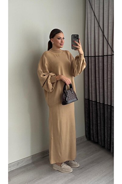 Miasista Balon Kol Etekli Triko Takım