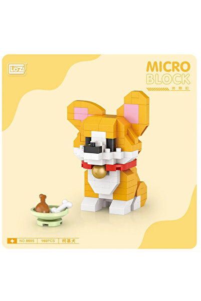 Olomo Sevimli Köpek Mini Blok Seti – Mikro Yapı Tuğlalarıyla Koleksiyonluk Ha...