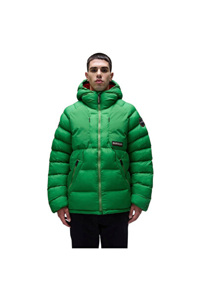 Napapijri A-Moesa Puf Men's Green Outdoor Jacket Men's Outdoor Jacket Np0A4I1Rg1T1