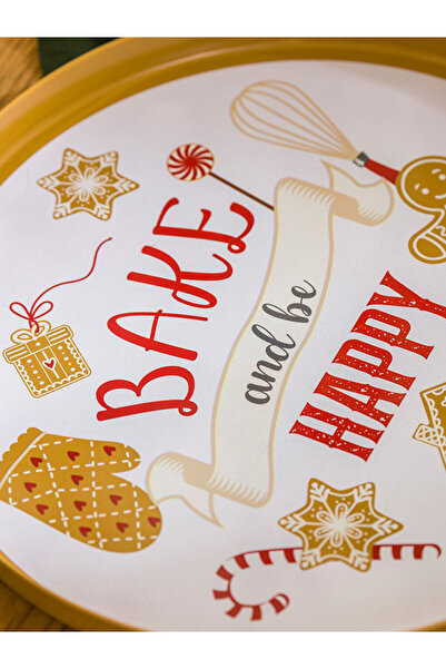 LC Waikiki Sparkling Choices from Shining Store | Cookies Printed Round Tray 24 cm