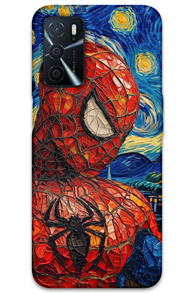 MRCİLETİSİM غطاء خلفي لهاتف اوبو A16 بنمط HD مطبوع - سبايدر مان