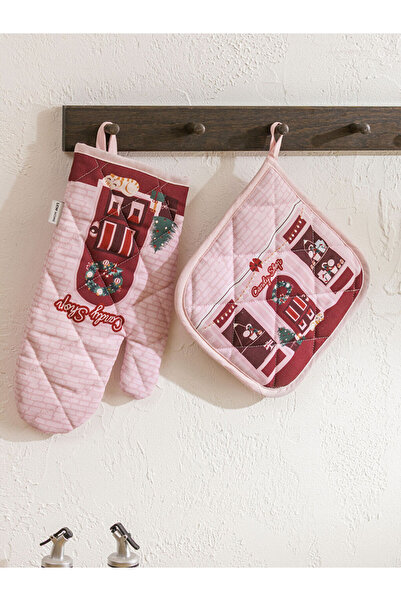 LC Waikiki Sparkling Choices from Shining Store |   New Year's Themed Printed Oven Mitts and Tutaç