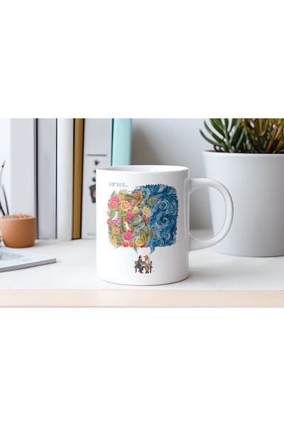Beramussa Frida Kahlo ve Van Gogh Hayal Kupa Bardak – Renkli ve Sanatsal Tasarımc- İlham Veren Hediye