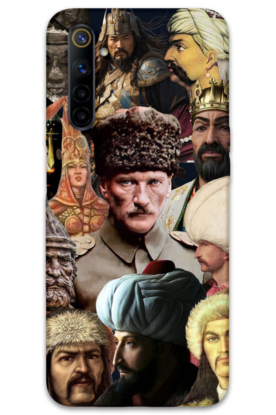 MRCİLETİSİM Realme 6 Case Hd Pattern Printed Back Cover - Big Turks