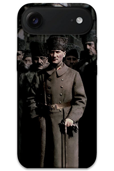 MRCİLETİSİM غطاء خلفي لهاتف iPhone 17 Air Pattern مطبوع - أتاتورك كاليباك