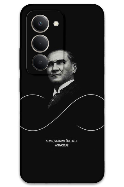 MRCİLETİSİM غطاء خلفي لهاتف Xiaomi Redmi 15 5G بنمط HD مطبوع - أتاتورك إنفينيتي