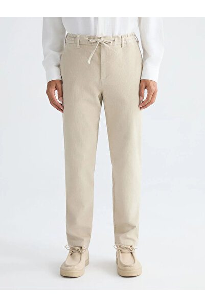 LC Waikiki LCW Vision Bej Standart Kalıp Kadife Erkek Pantolon