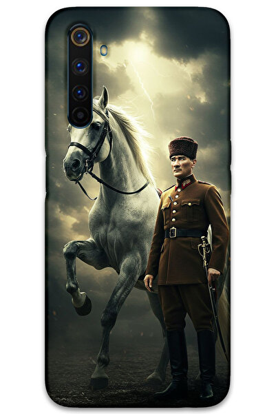 MRCİLETİSİM غطاء خلفي لهاتف Realme 6 Pro بنمط HD مطبوع - أتاتورك شيمبك