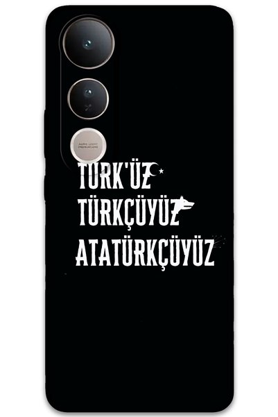 MRCİLETİSİM غطاء خلفي لهاتف Vivo V50 Lite 4G بنمط HD مطبوع - تركي