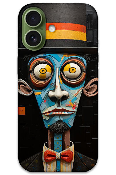 MRCİLETİSİM غطاء خلفي لهاتف iPhone 17 بنمط HD مطبوع - صراخ صامت