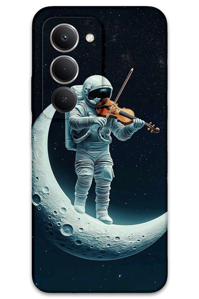 MRCİLETİSİM غطاء خلفي لهاتف Xiaomi Redmi 15 5G بنمط HD مطبوع - آلة موسيقية ال...