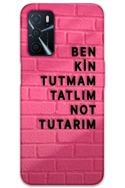 MRCİLETİSİM غطاء خلفي لهاتف اوبو A16 بنمط HD مطبوع - مقاوم للعرق