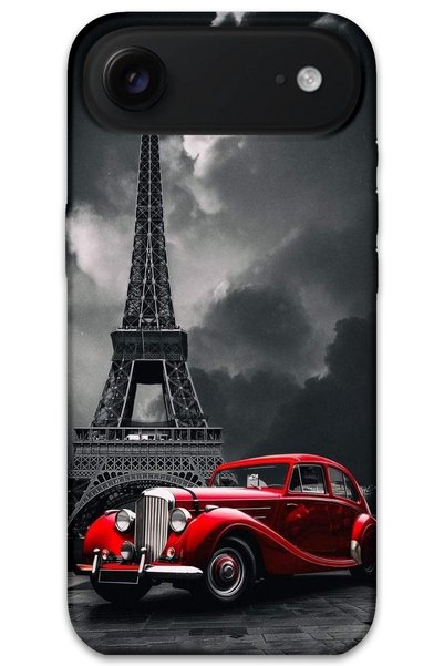 MRCİLETİSİM غطاء خلفي لهاتف iPhone 17 Air Pattern مطبوع - Cool Eiffel
