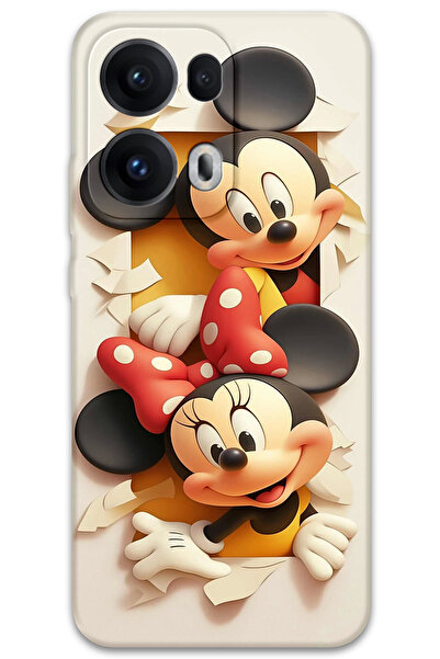 MRCİLETİSİM غطاء خلفي لهاتف اوبو رينو 13 برو 5G بنمط HD مطبوع - ميكي 2