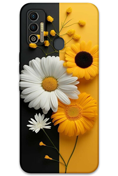 MRCİLETİSİM غطاء خلفي لهاتف تكنو سبارك 7T بنمط HD مطبوع - ديزي