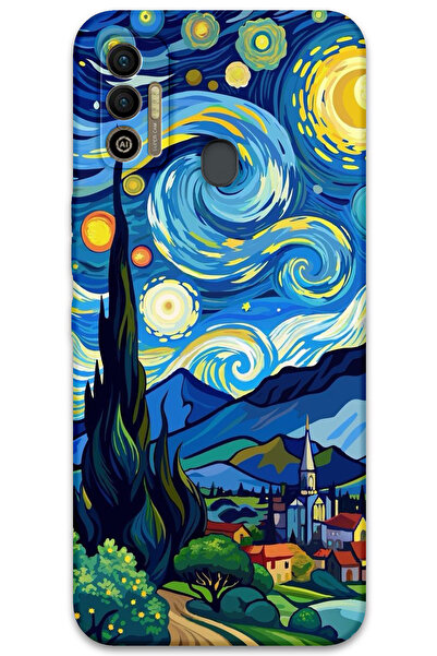 MRCİLETİSİM غطاء خلفي لهاتف تكنو سبارك 7T بنمط HD مطبوع - طاولة