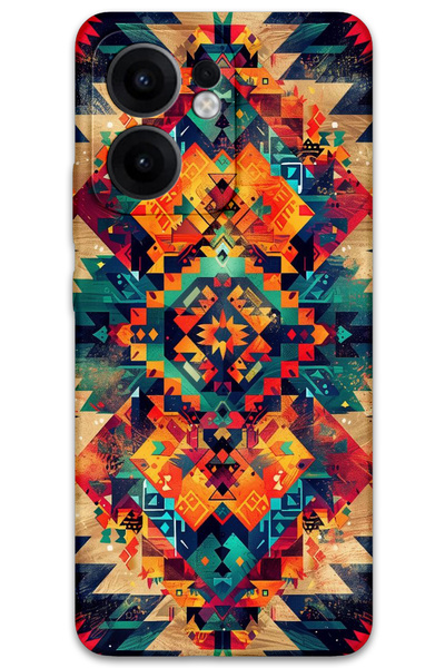 MRCİLETİSİM غطاء خلفي لهاتف اوبو رينو 13F 5G بنمط HD مطبوع - تصميم 1