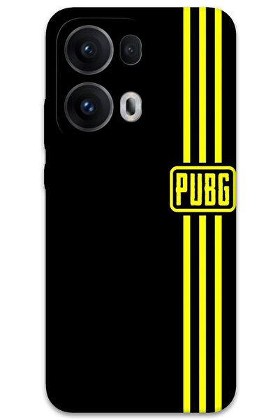 MRCİLETİSİM غطاء خلفي لهاتف اوبو رينو 13 برو 5G بنمط HD مطبوع - ببجي