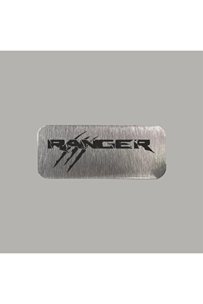 CRF Ford Ranger Offroad Metal Etiket 3x7 cm Arkası Yapışkanlı 1 Adet