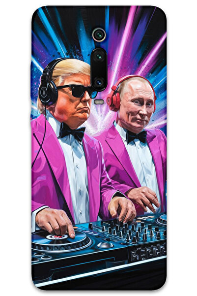 MRCİLETİSİM غطاء خلفي لهاتف Xiaomi Mi 9T بنمط HD مطبوع - دي جي ترامب بوتين