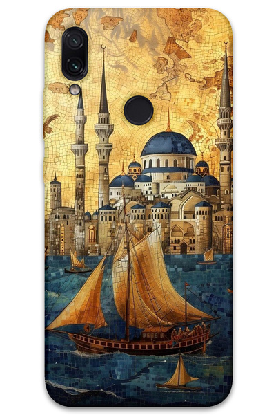 MRCİLETİSİM غطاء خلفي لهاتف Xiaomi Redmi Note 7 بنمط HD مطبوع - ييلكنلي سولاي...