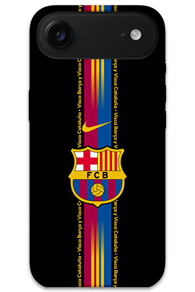 MRCİLETİSİM غطاء خلفي لهاتف iPhone 17 Air Pattern مطبوع - برشلونة