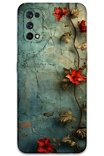 MRCİLETİSİM غطاء خلفي لهاتف Realme 7 Pro بنمط HD مطبوع - زهرة اللبلاب