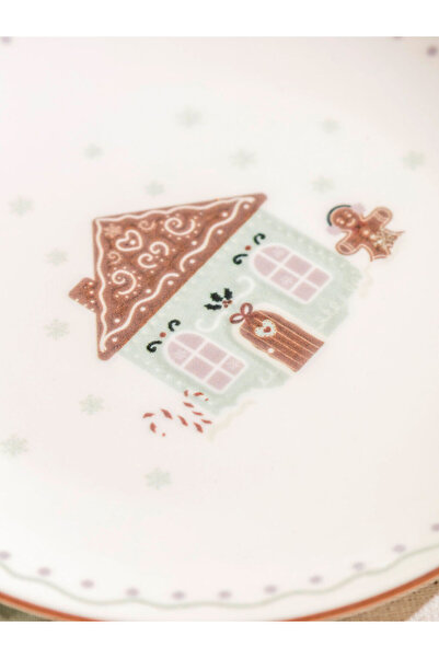 LC Waikiki Sparkling Choices from Shining Store |   Cookie House Printed Porcelain Pastry Plate 19 cm