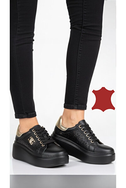 ANGEL BLUE Pantofi casual dama piele naturala cu model perforat -4 culori dis...