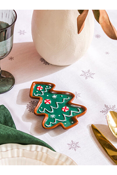 LC Waikiki Sparkling Choices from Shining Store | Ceramic Snack Bowl with Christmas Tree Figure