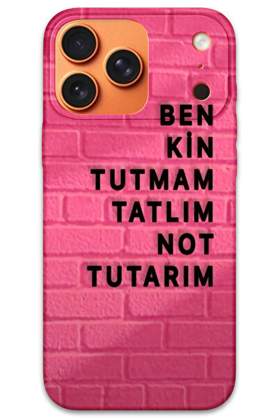 MRCİLETİSİM غطاء خلفي لهاتف iPhone 17 Pro بنمط HD مطبوع - لا يلتصق بالعرق